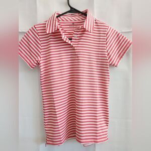 Renwick Stripe Performance Polo, NWT $65 Girls Size 12.